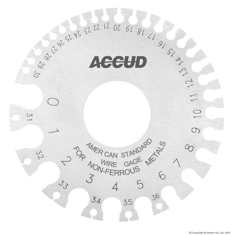 0-36 Gauge American Standard Wire Gauge